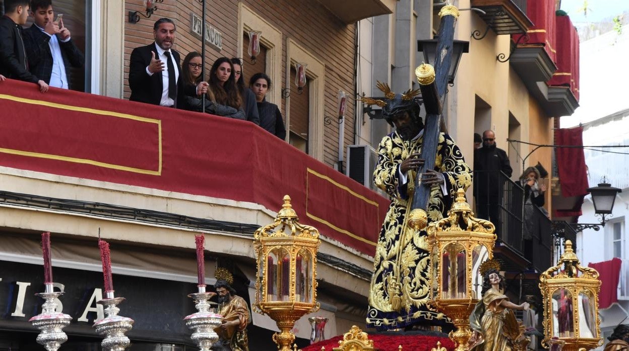 Pedro el Granaino, cantando una saeta a Los Gitanos en la Madrugada de 2019