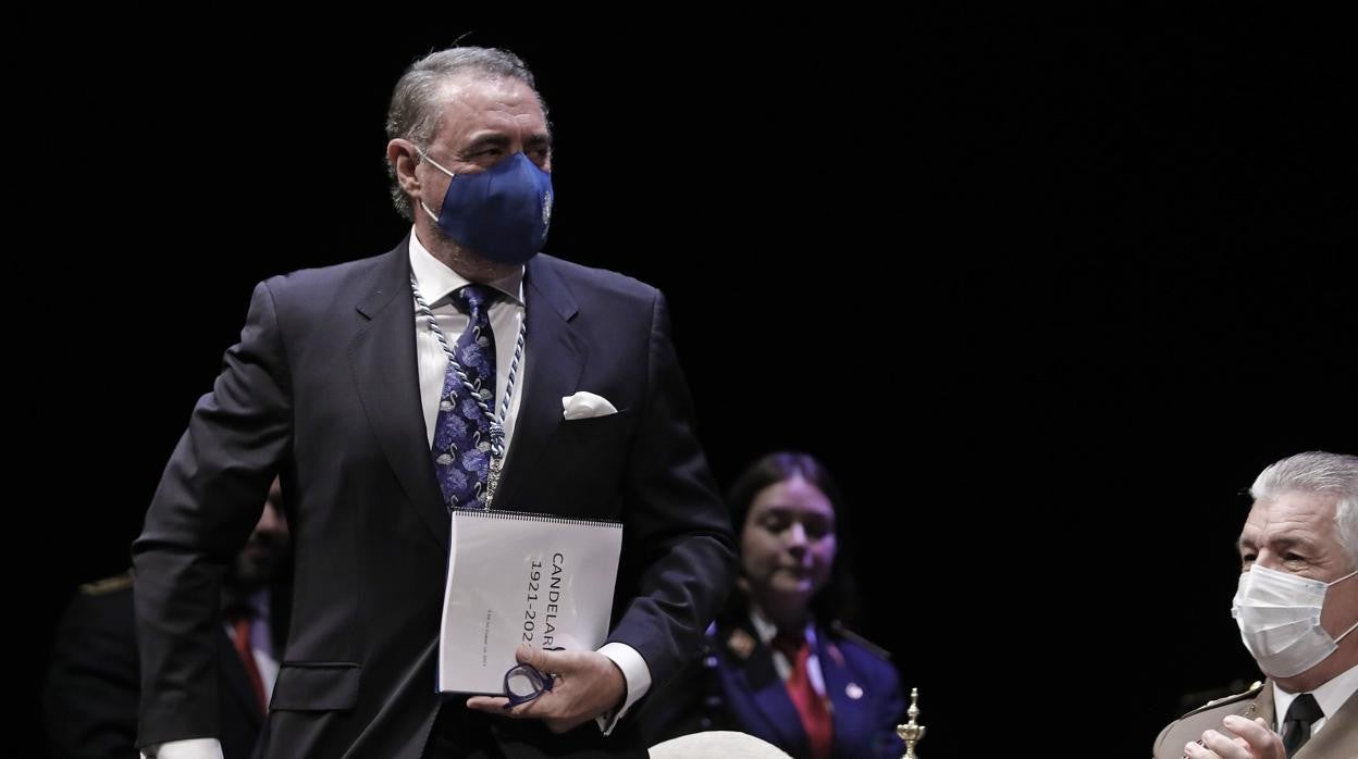 Carlos Herrera durante el pregón de este martes