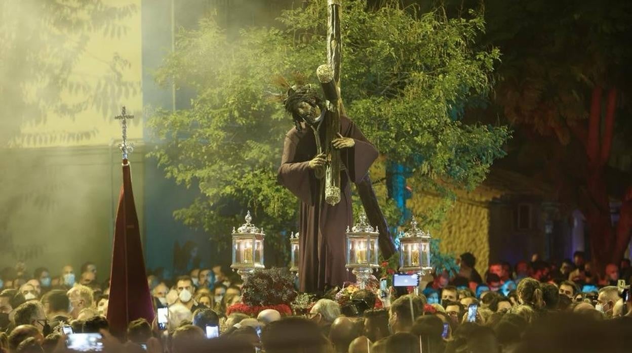 El Señor del Gran Poder, en su traslado a Santa Teresa