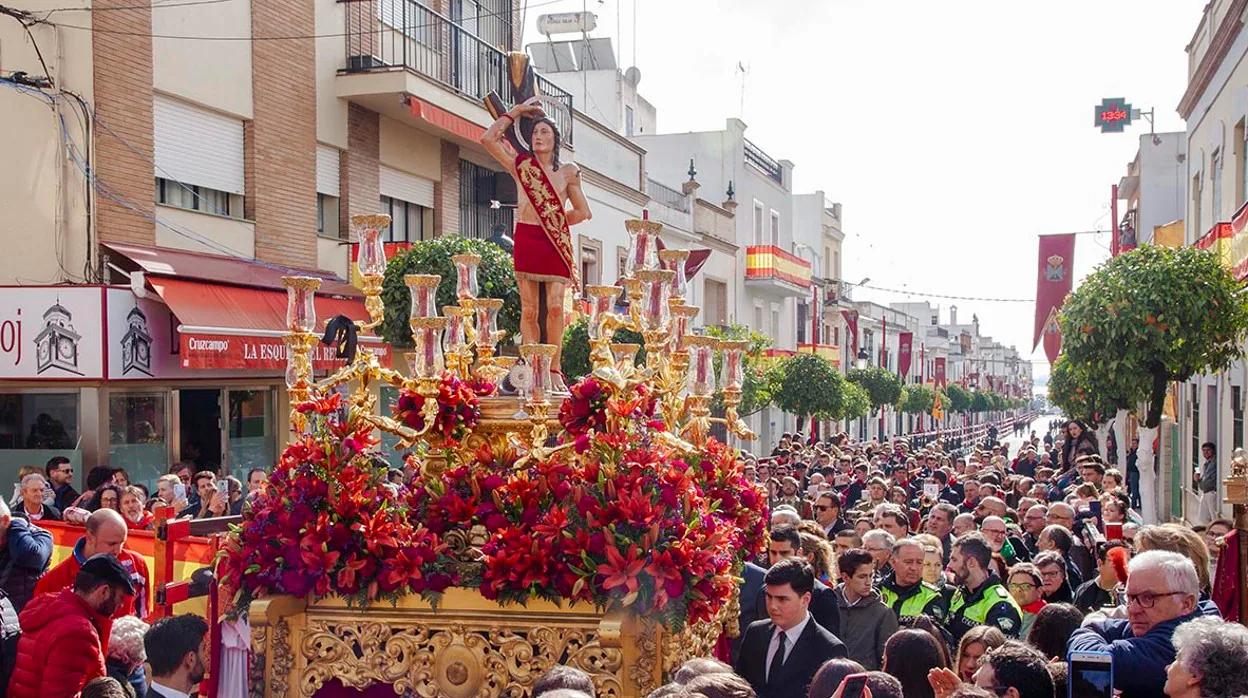 San Sebastián procesionará este jueves por La Puebla del Río