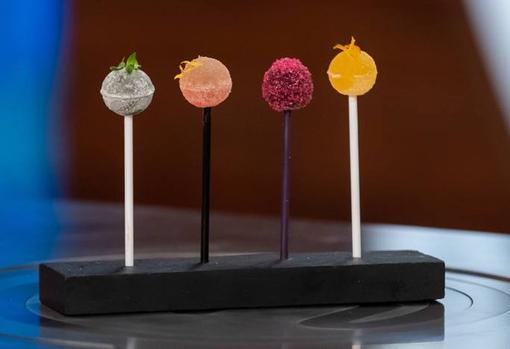 Imagen de la muestra de gominolas que debían hacer los aspirantes