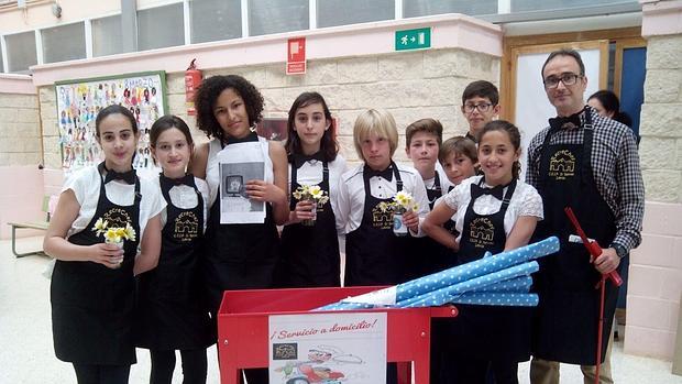 Alumos del colegio lebrijano El Recreo