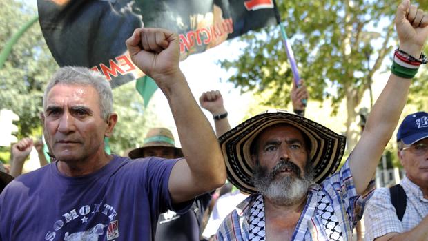 Diego Cañamero y Juan Manuel Sánchez Gordillo