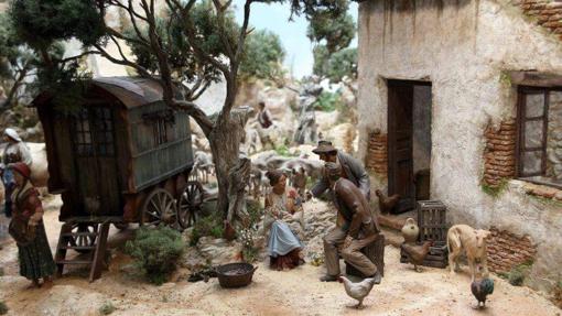 En Los Palacios es tradición visitar los belenes que se montan en casas particulares