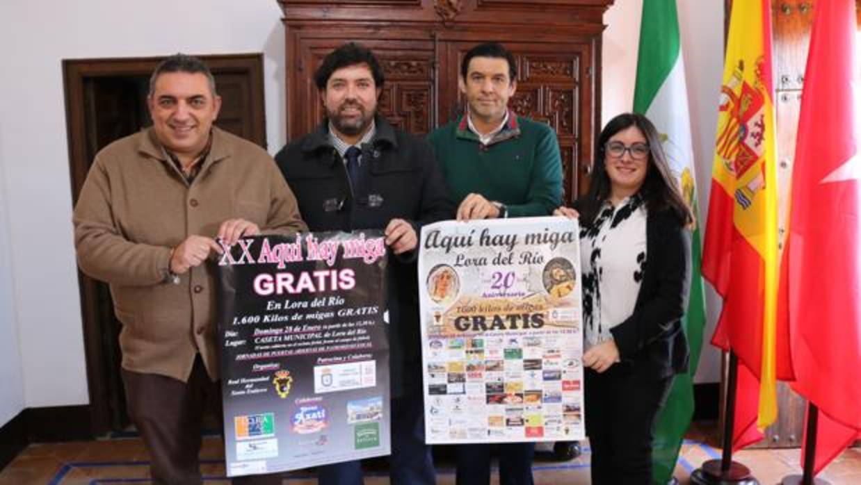 De izda. a dcha., Miguel Ángel Nogales, Antonio Enamorado, Francisco José García Oliver y María Luisa Cava