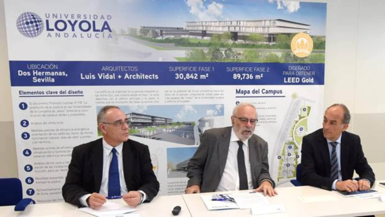 El equipo directivo de la Universidad Loyola Andalucía colocarán la primera piedra de su nuevo campus el 7 de marzo