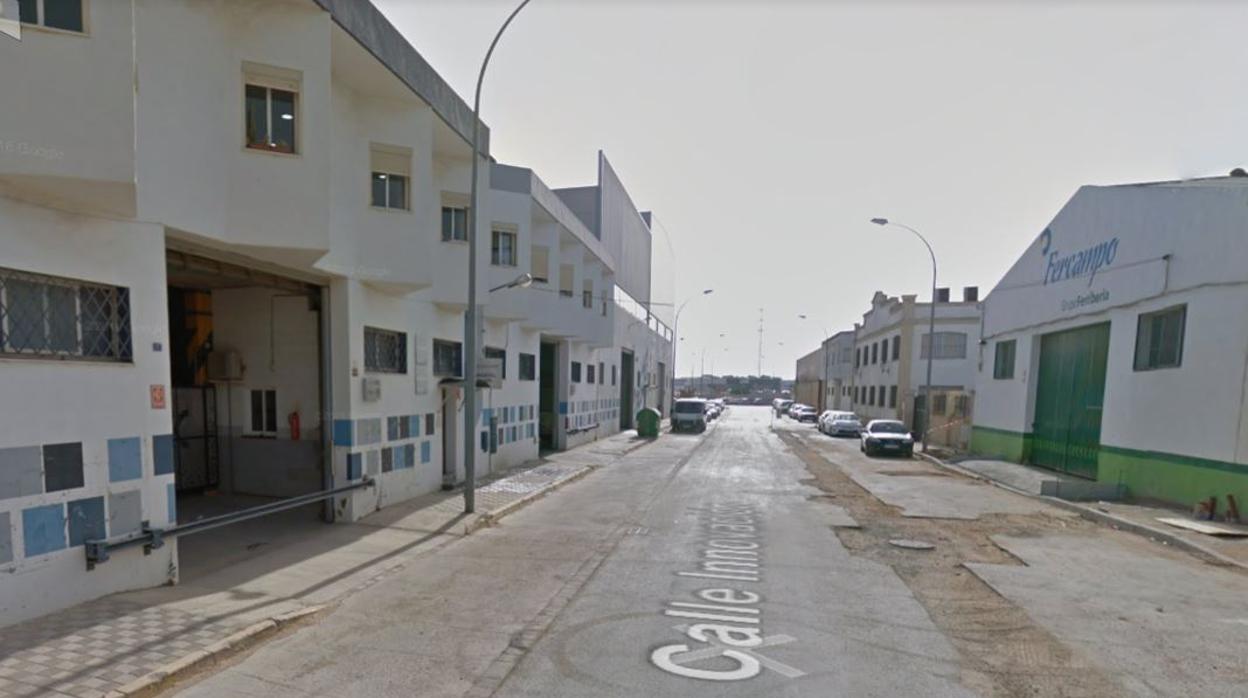Calle Innovación del polígono Limonar, donde se ha producido el atropello