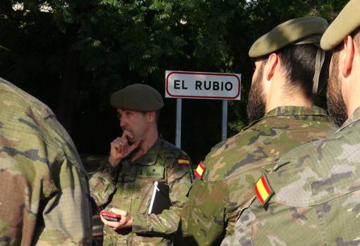 Los militares en El Rubio