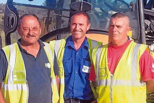 Los tres trabajadores que descubrieron el tesoro de Tomares