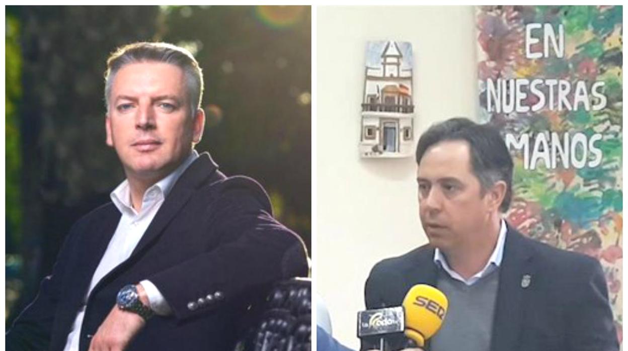 Los alcaldes de Herrera, Jorge Muriel (izquierda), y La Roda de Andalucía, Juan Jiménez