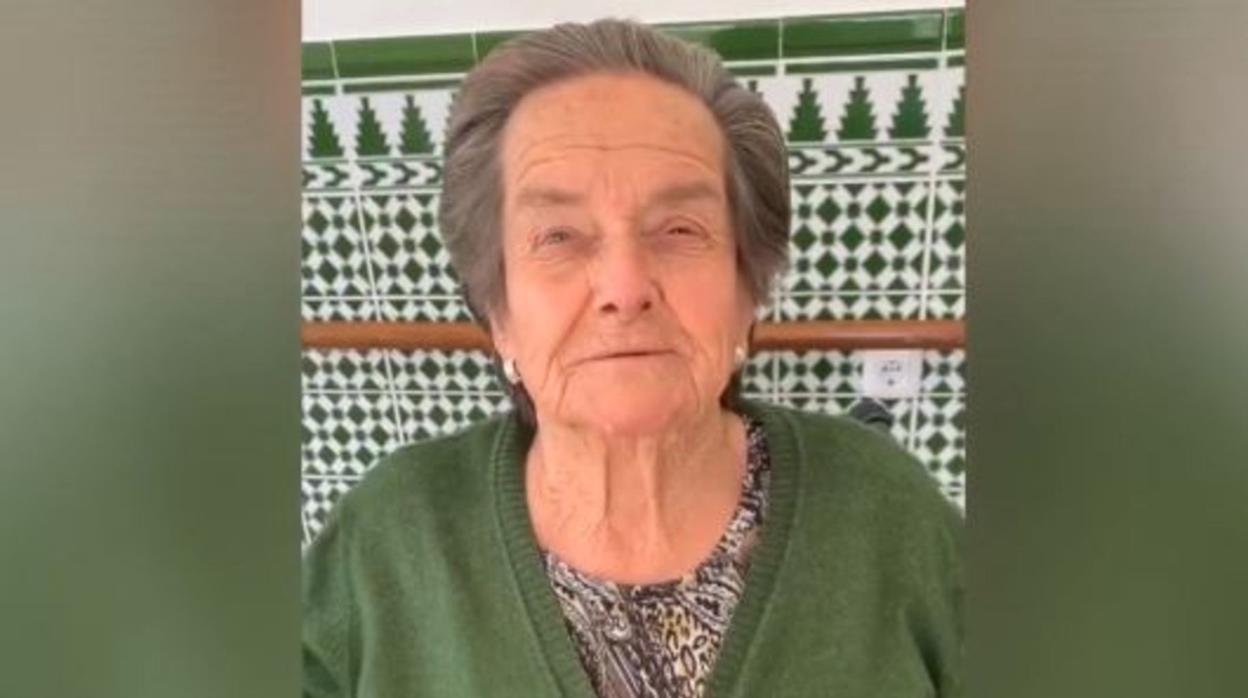 Fotograma del vídeo grabado en el asilo de San Andrés de Lebrija