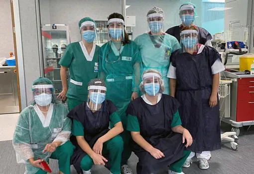 Las pantallas protectoras de El Cuervo también han llegado al hospital de Móstoles, en Madrid