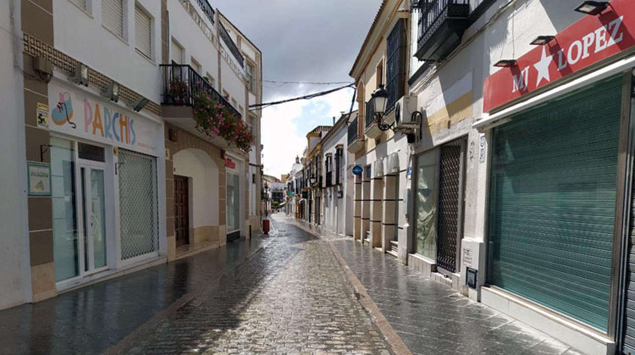 La calle Virgen de Consolación, una de las arterias comerciales más importantes de Utrera