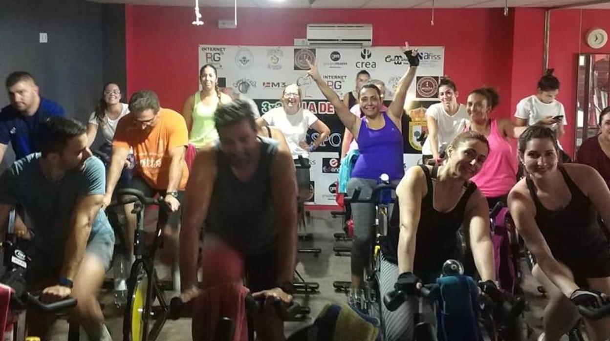 Usuarios del gimnasio Aquasport de Gerena