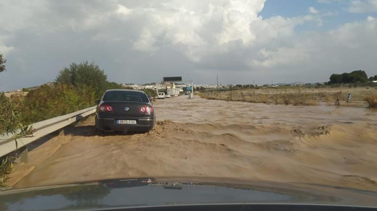 Aspecto que presenta la A-92 a su paso por Osuna