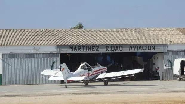 El aeródromo de Mataburras de Utrera, punto estratégico en la lucha contra el incendio de Málaga