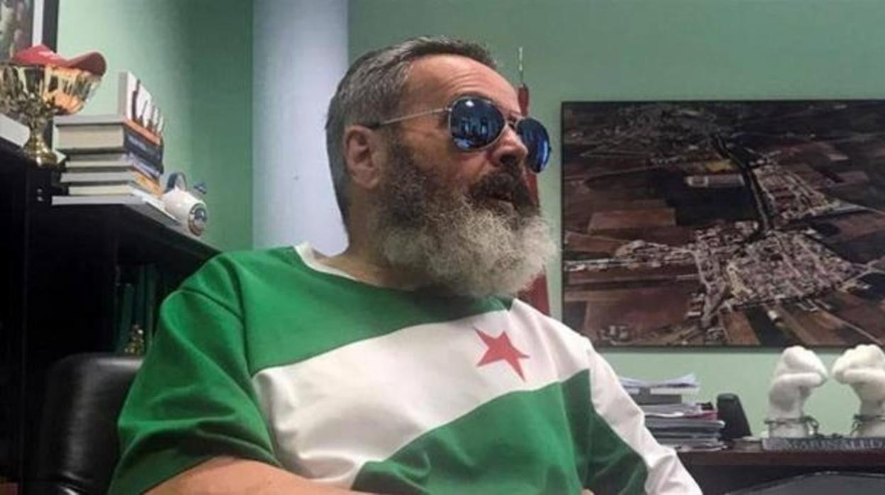 Juan Manuel Sánchez Gordillo, alcalde de Marinaleda, en una imagen de mayo de 2019
