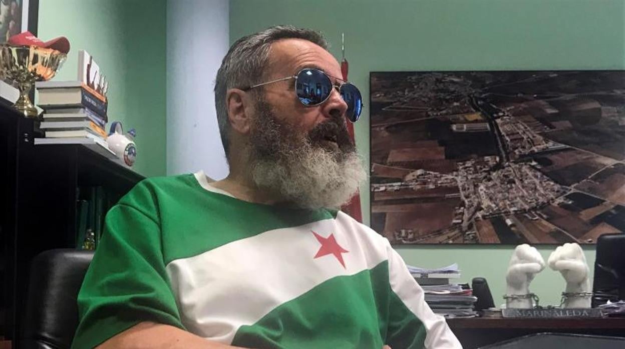 Juan Manuel Sánchez Gordillo, en una imagen de 2019, antes de las pasadas elecciones municipales