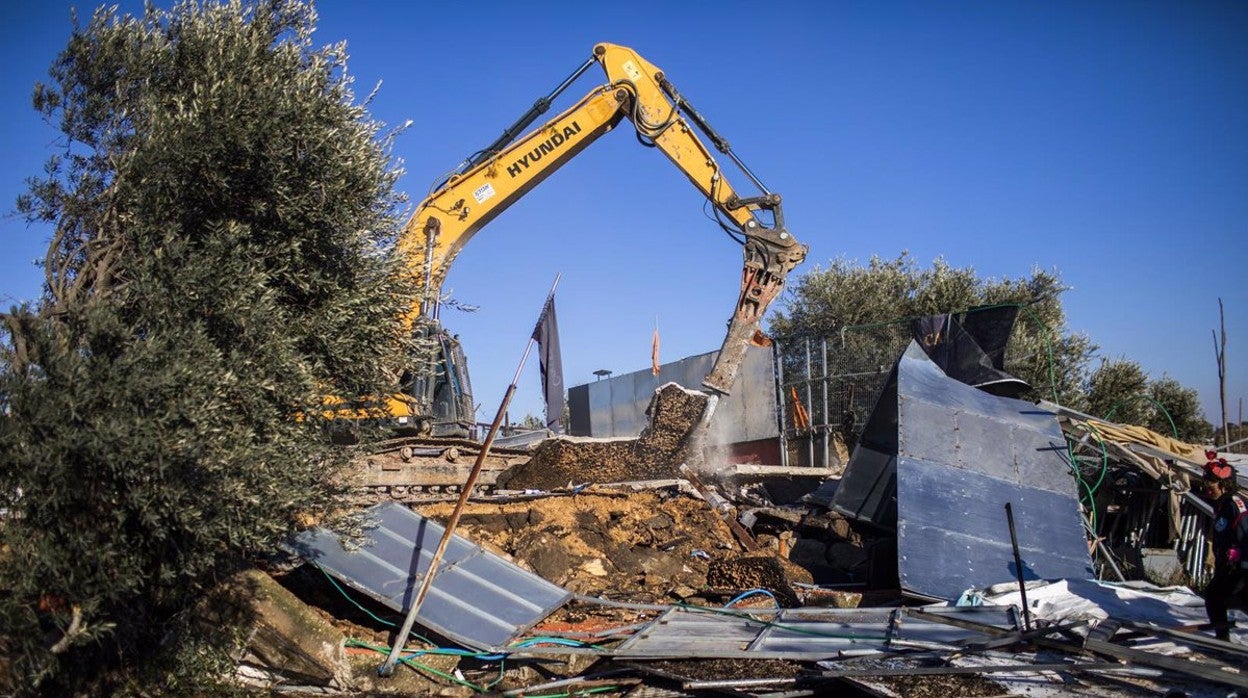 Imagen de archivo de unas obras de derribo