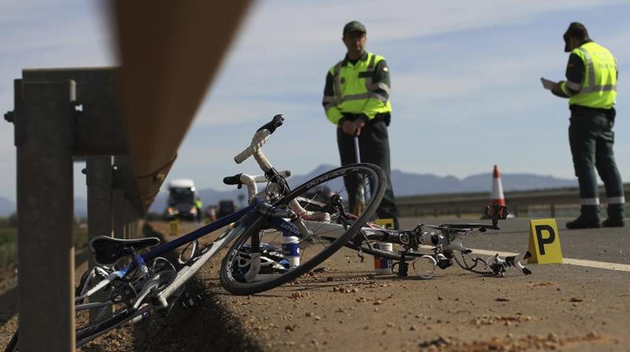 Imagen de archivo de un accidente de bicicleta en Andalucía