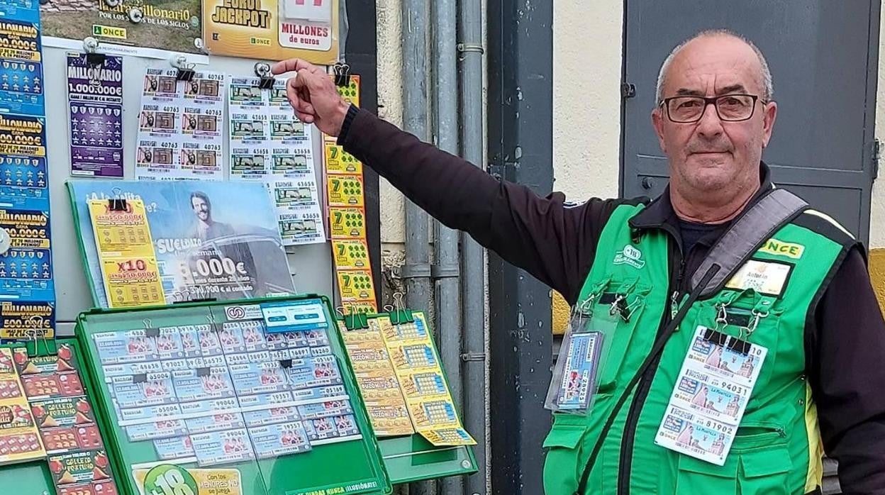 Antonio Granado, el vendedor que ha dado la suerte a Lebrija