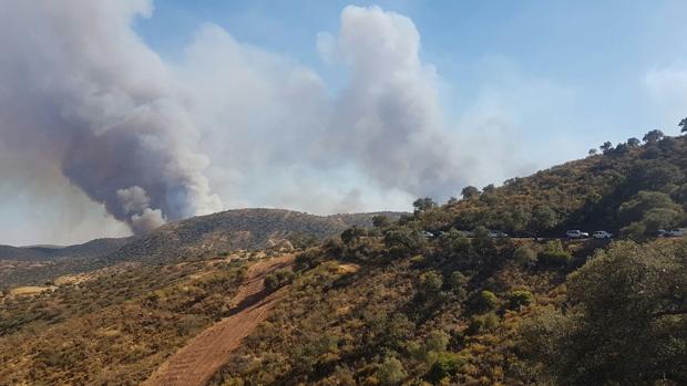 Incendio en el Castillo de las Guardas