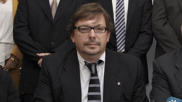 Blas Ballesteros, en un acto como presidente de la Unión de Juristas Independientes