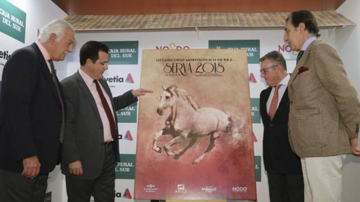 De izquierda a derecha, Manuel Vasco, Juan Carlos Cabrera, José Varo y Manuel Ruiz Rojas.