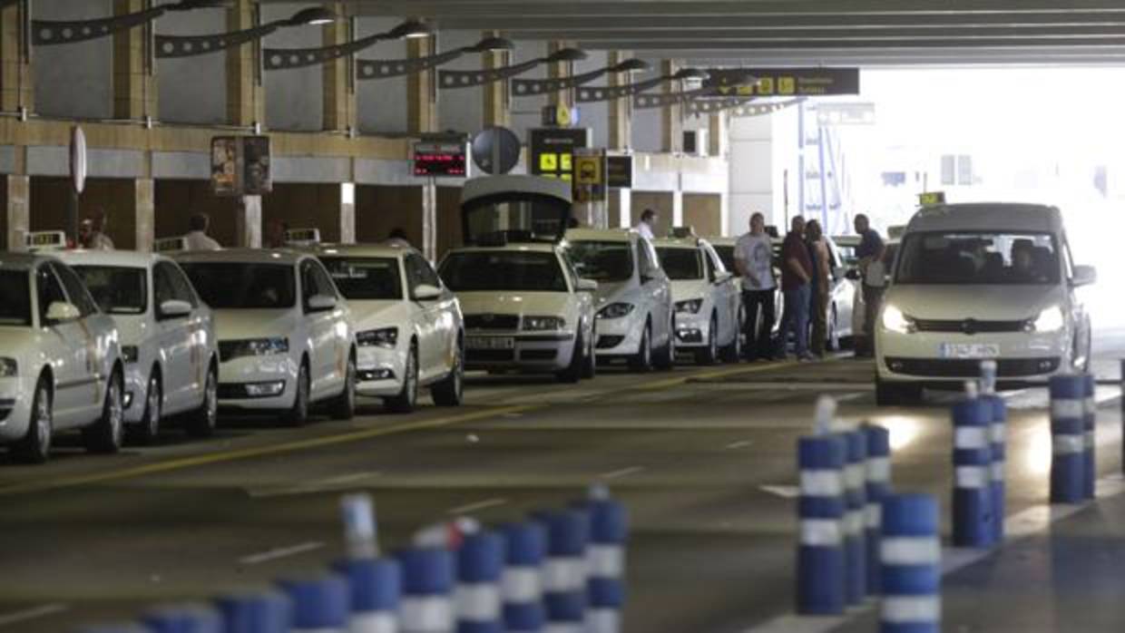 Taxis en el aeropuerto de San Pablo