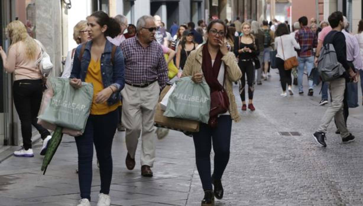 Día de compras en el centro de Sevilla