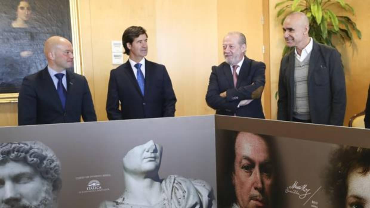 José Manuel Girela, Miguel Ruz, Fernando Rodríguez Villalobos y Antonio Muñoz