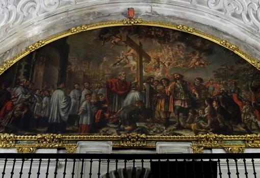 Detalle de «La exaltación de la cruz», de Valdés Leal