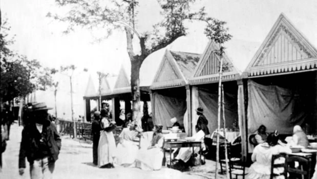 La Feria de Sevilla en el año 1900