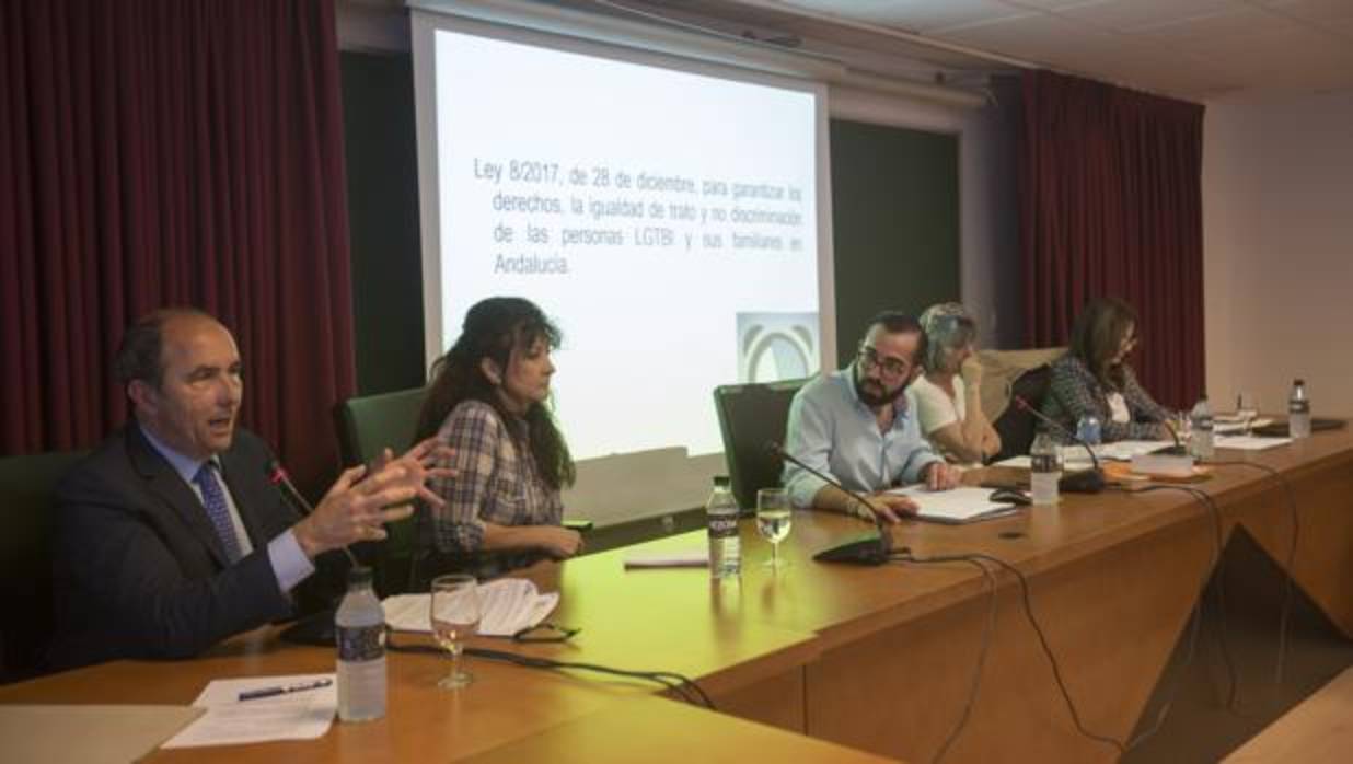 De izda. a dcha, Francisco Contreras, Alicia Rubio, Jesús M. Lineros, Blanca Rodríguez y Olga Burgos