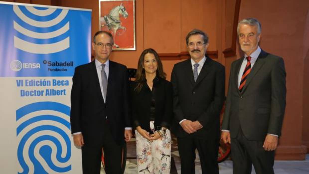 José Molina, Natalia Núñez Pérez, Evandro de Oliveira y Francisco Trujillo, de izquiera a derecha