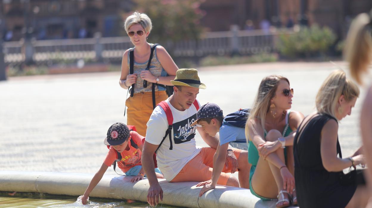Calor en el primer fin de semana de otoño en Sevilla