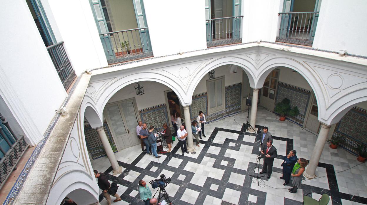 Patio de la Casa Fabiola, que alberga desde este jueves el Museo Bellver