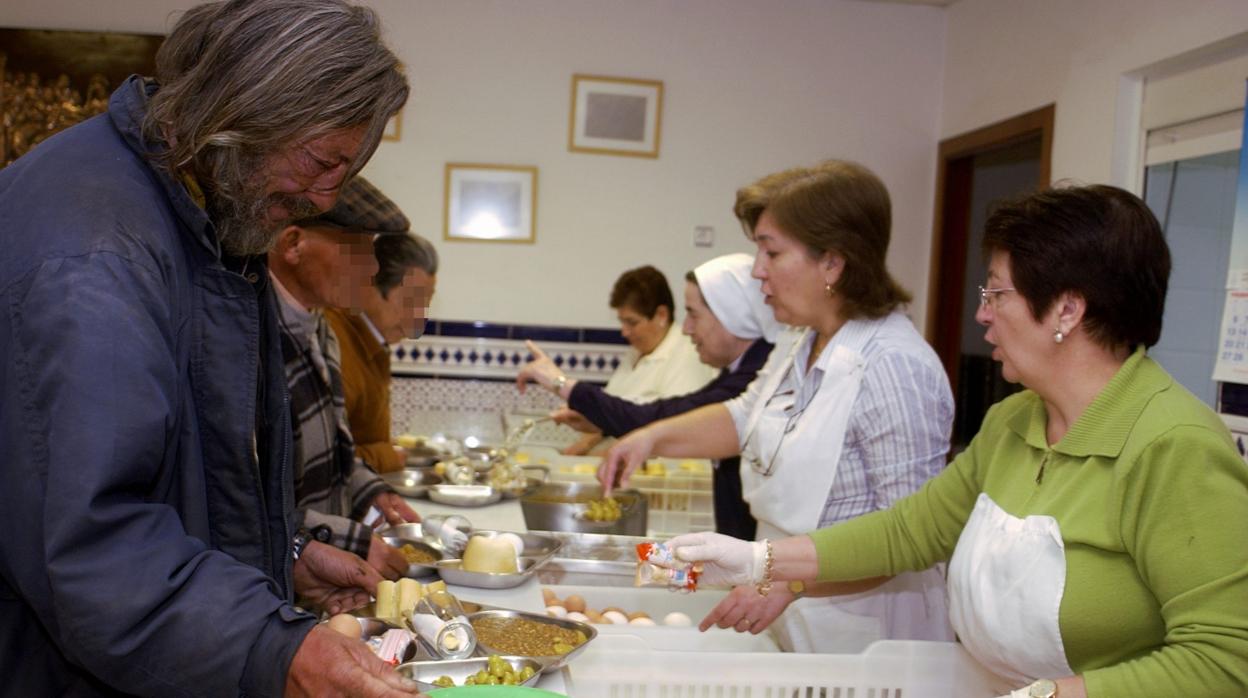Comedor social de las Hijas de la Caridad en el Pumarejo