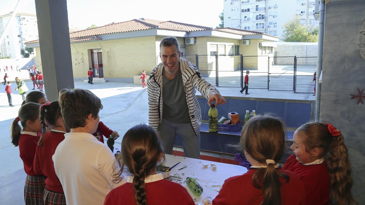 Dominik, voluntario alemán en el Colegio Lope de Vega