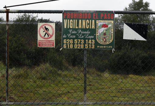 Vista de la finca «La lapa», de la localidad sevillana de Burguillos, donde falleció Aitor
