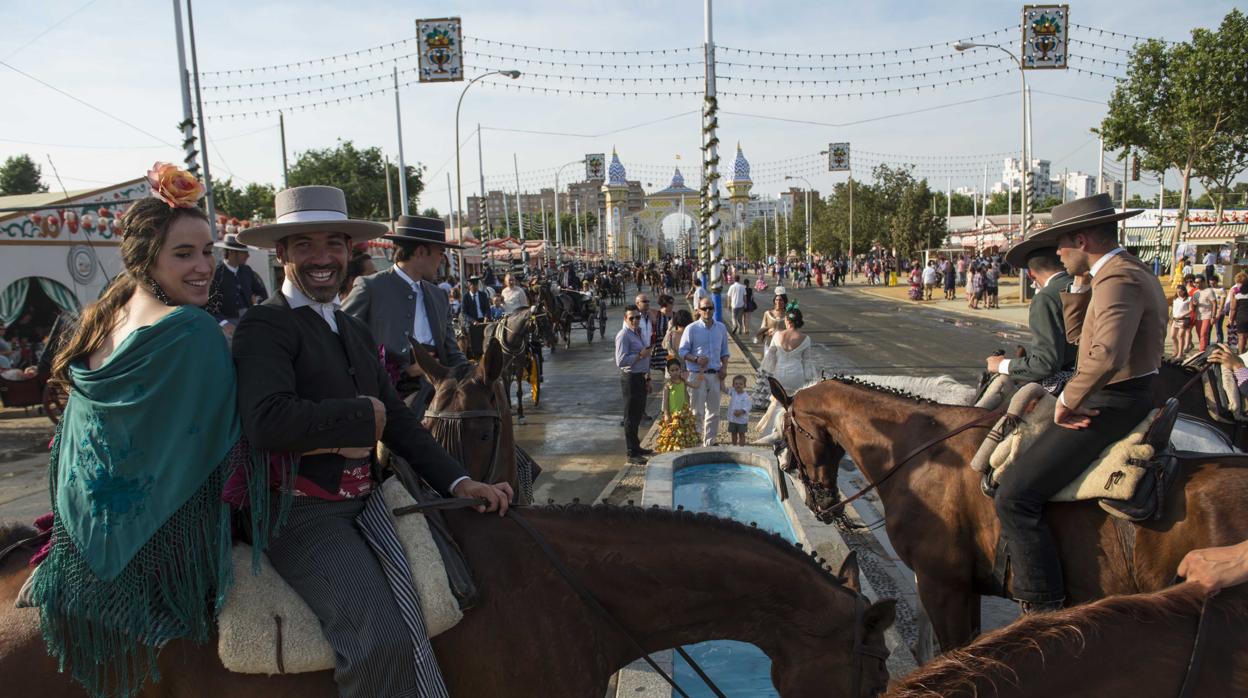 Ambiente en la Feria de Abril de Sevilla