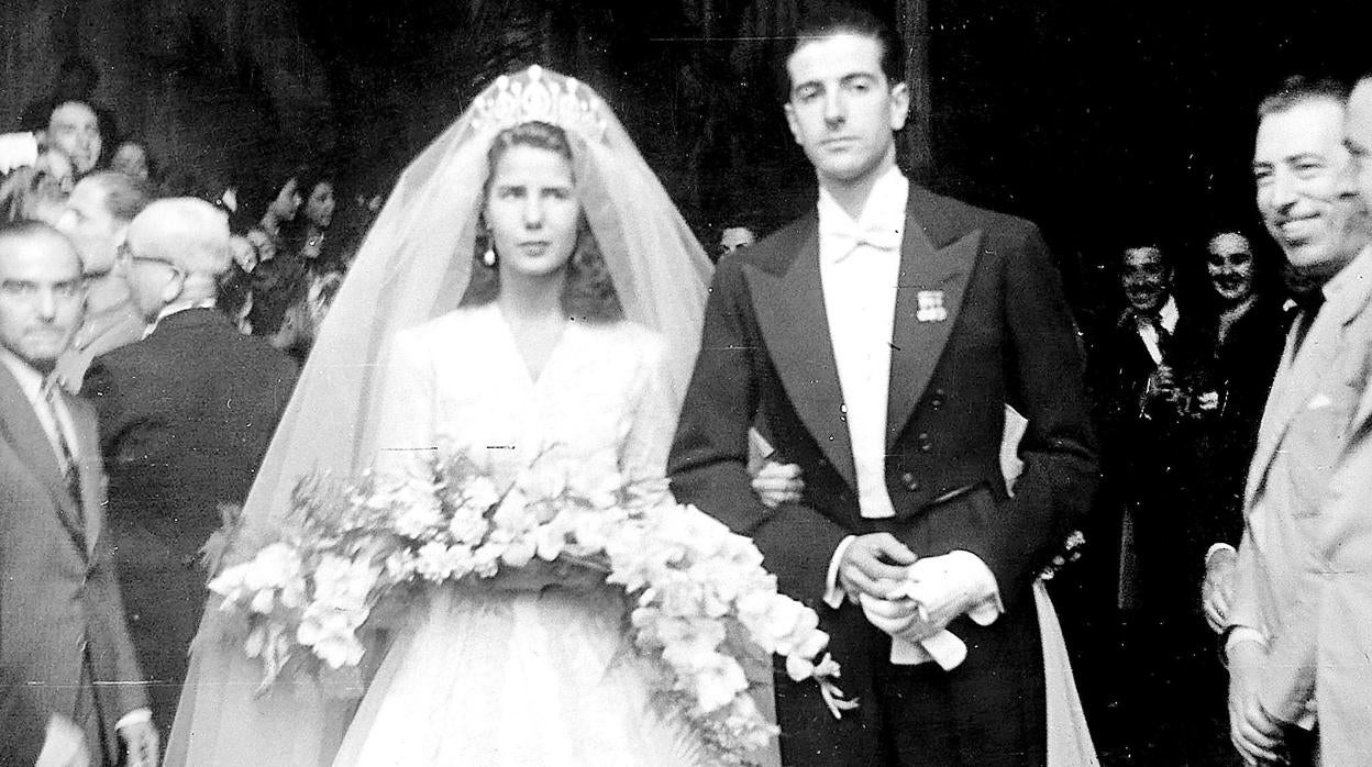 Cayetana de Alba, junto a Luis Martínez de Irujo