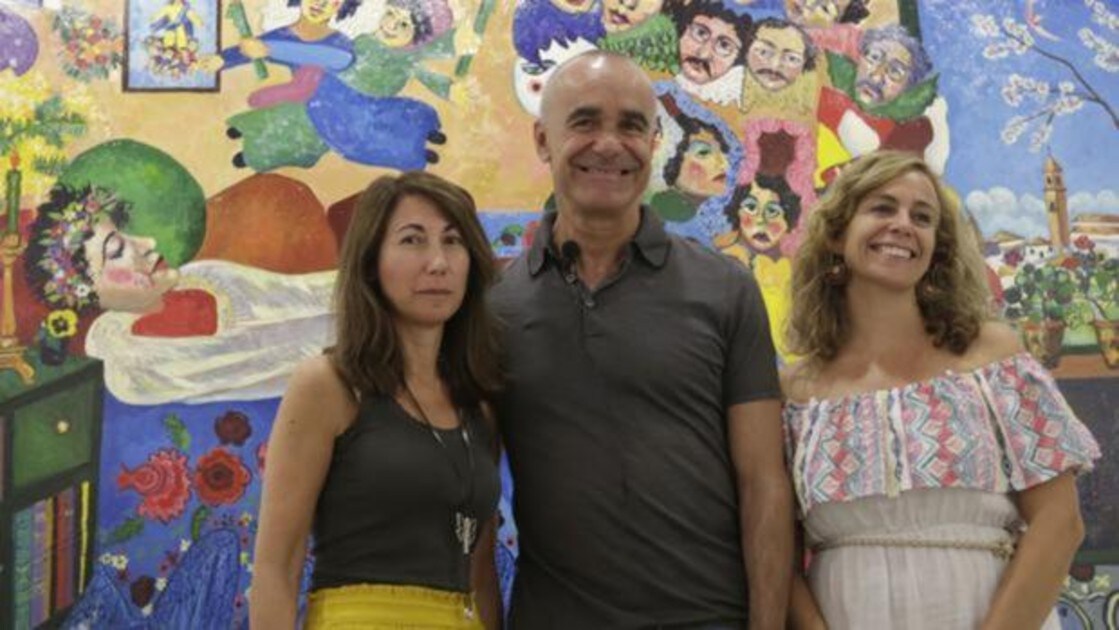 Victoria Bravo, Antonio Muñoz e Isabel Ojeda, en el Instituto de la Cultura y las Arte