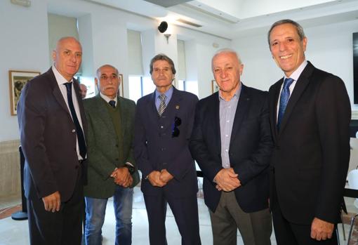 Salvador Navarro, Antolín Ortega, Antonio Biosca, Francisco Bizcocho y José Japón Sevilla