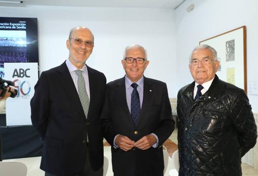 Rafael Muela, José Manuel Castro y Miguel Espina