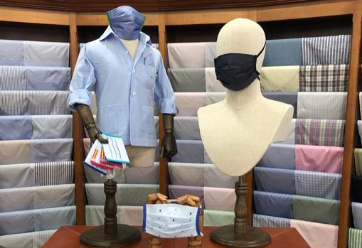 Expositor de mascarillas de Javier Sobrino