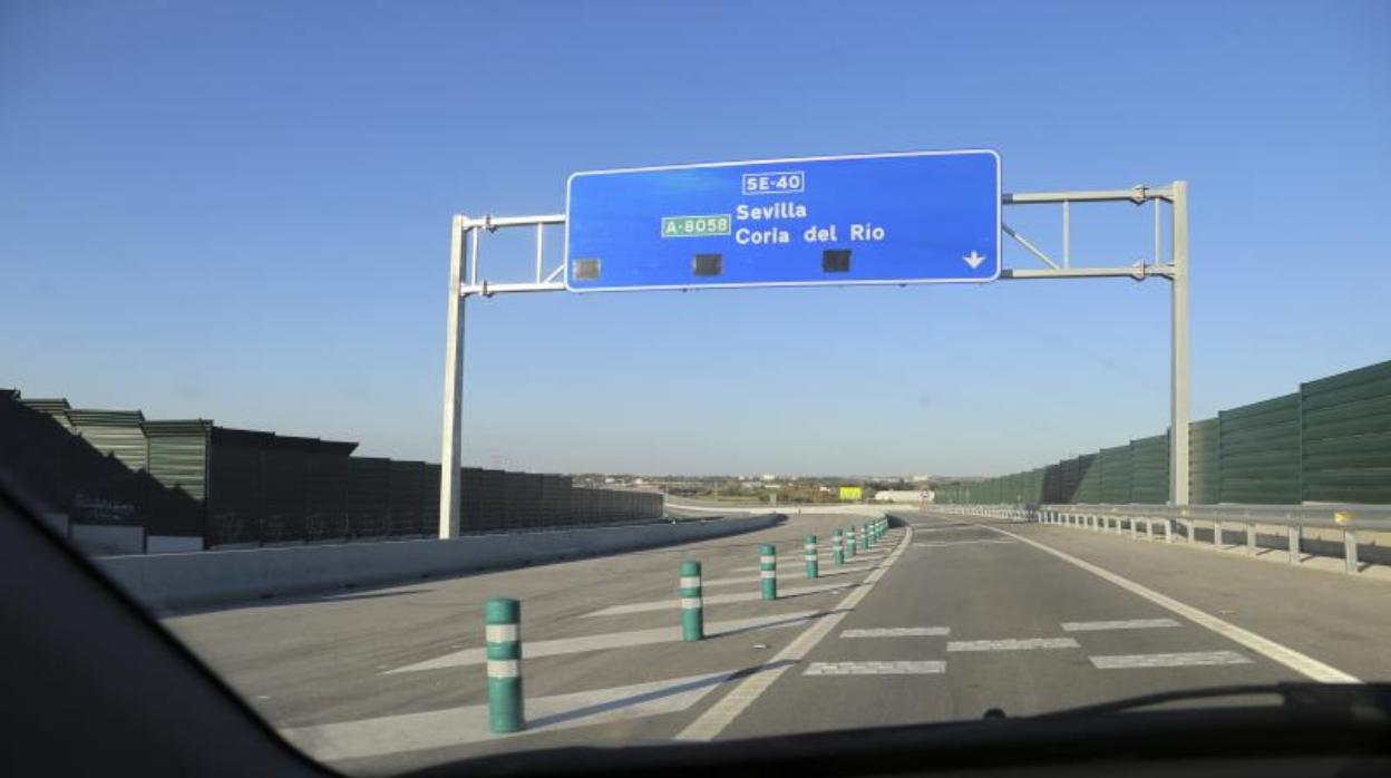 Uno de los tramos puestos en servicio de la SE-40