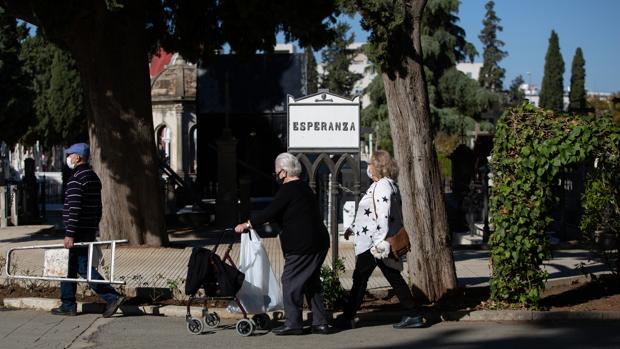El rito y la oración pueden con el virus en el cementerio de San Fernando