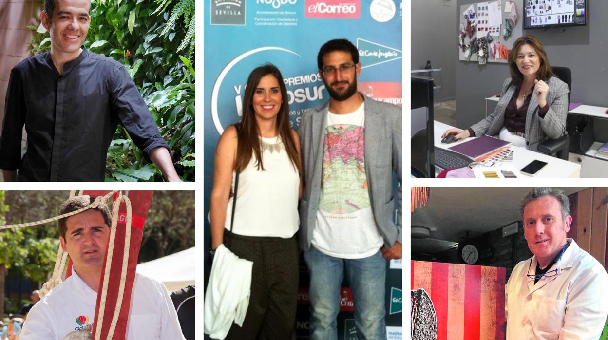 Manuel Llerena, Javier Benítez, María José Morón, José Pablo García, Mariló Ortiz y Rodolfo del Río