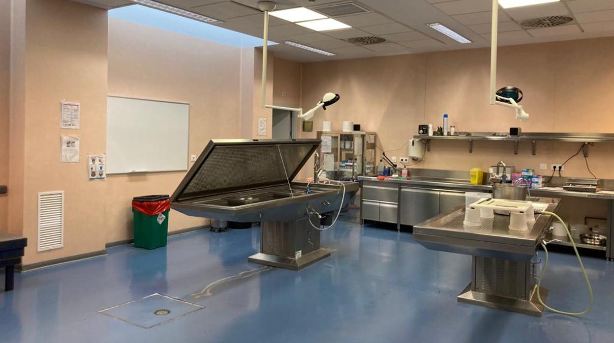 Sala de autopsias del Instituto de Medicina Legal y Ciencias Forenses de Sevilla